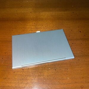 Sleek Silver Card Holder